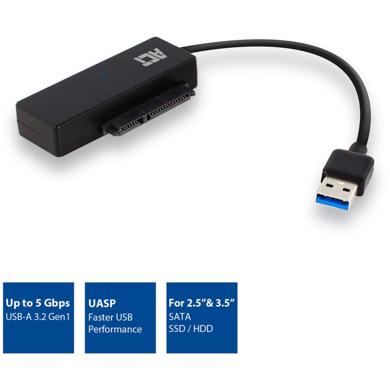 Afbeelding laden in galerijviewer, Act connectivity usb 3.2 gen1 naar 2,5 3,5 inch sata adapterkabel voor ssd hdd (zwart, usb 3.2 (5 gbit s))