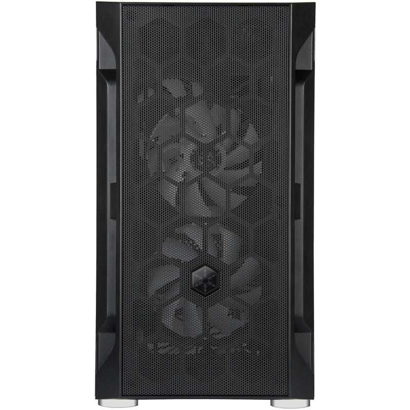 Afbeelding laden in galerijviewer, Silverstone sst-fah1mb-pro midi tower behuizing (zwart | 3x usb-a | rgb | tempered glass)