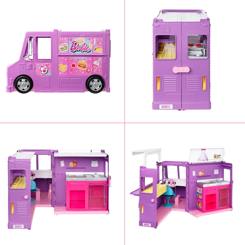 Afbeelding laden in galerijviewer, Barbie fresh 'n' fun food truck poppen accessoires