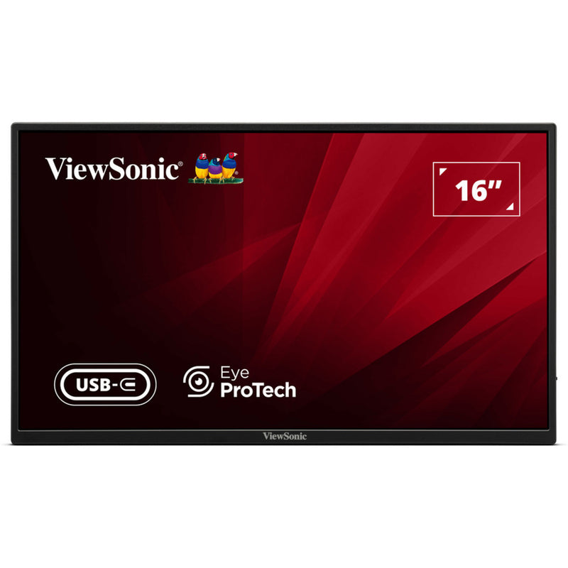 Afbeelding laden in galerijviewer, Viewsonic va1650 lichtgewicht draagbare monitor 16 (zwart, 1x hdmi, usb-c)