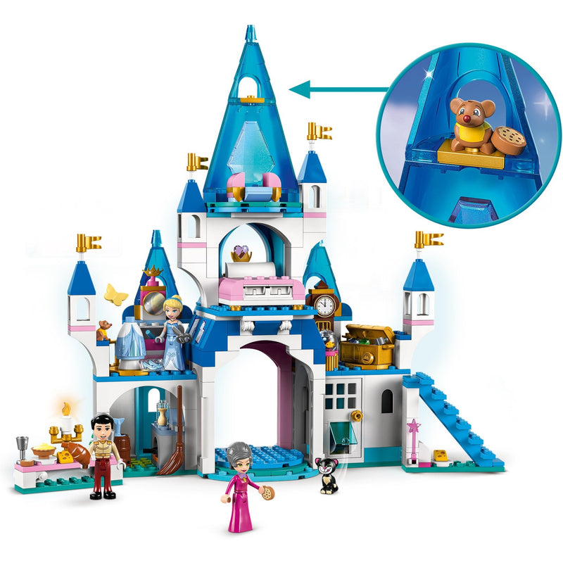 Afbeelding laden in galerijviewer, Lego disney princess - het kasteel van assepoester en de knappe prins constructiespeelgoed (43206)