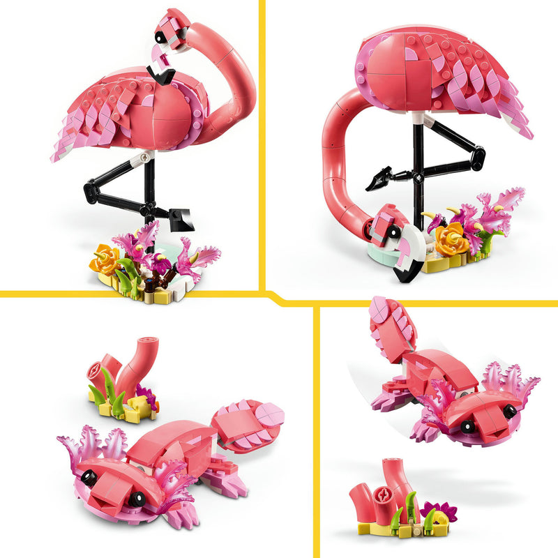 Afbeelding laden in galerijviewer, Lego ® creator 3in1 wilde dieren: roze flamingo set - 31170