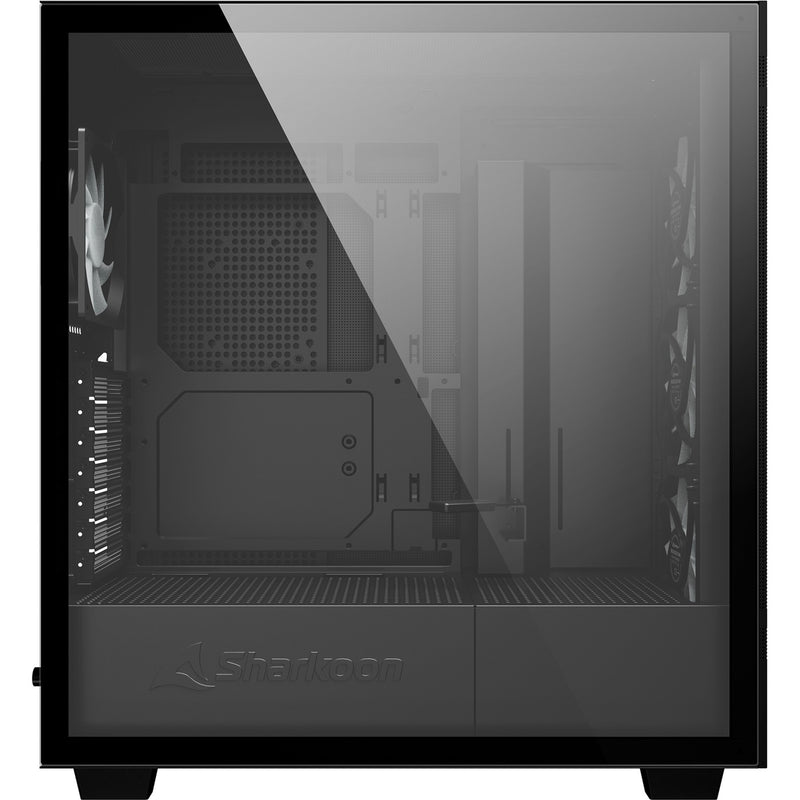 Afbeelding laden in galerijviewer, Sharkoon rebel c50 black rgb midi tower behuizing (zwart | 2x usb-a | 1x usb-c | rgb | tempered glass)