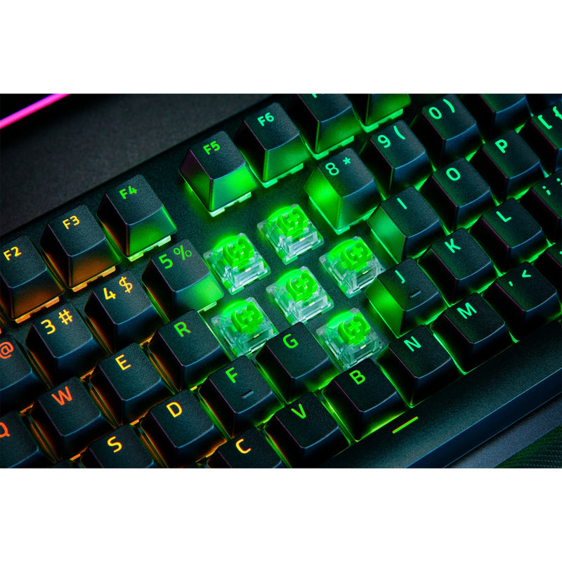 Afbeelding laden in galerijviewer, Razer blackwidow v4 pro, gaming toetsenbord (zwart, us lay-out, green, rgb leds, doubleshot abs)