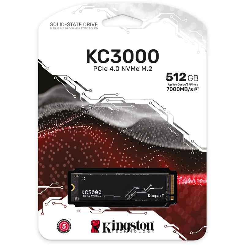 Afbeelding laden in galerijviewer, Kingston kc3000 512 gb ssd (zwart, skc3000s 512g, pcie 4.0 nvme, m.2 2280)