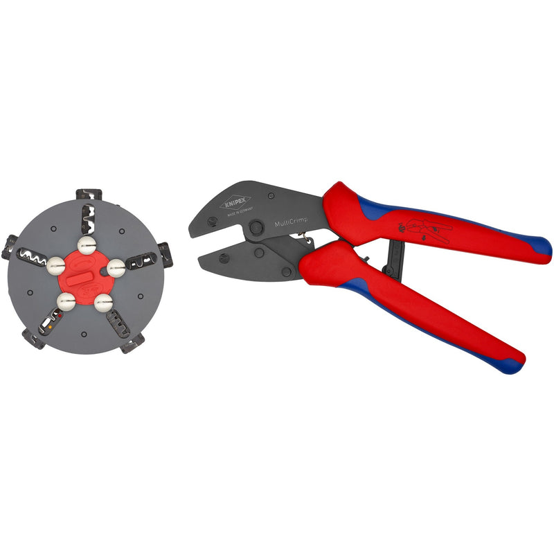Afbeelding laden in galerijviewer, Knipex multicrimp krimptang 973302 (rood blauw)