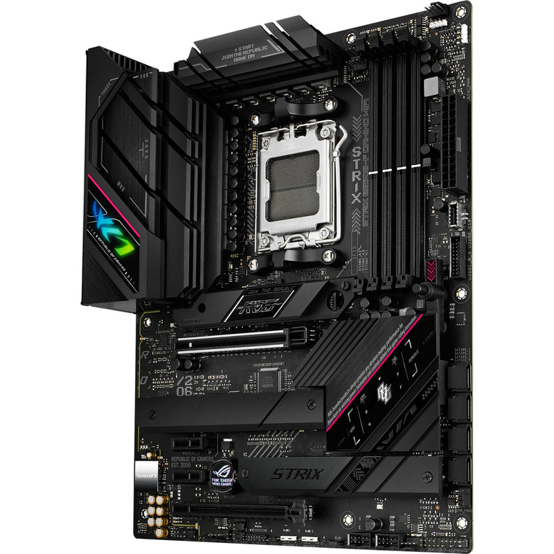 Afbeelding laden in galerijviewer, Asus rog strix b650e-f gaming wifi socket am5 moederbord (zwart, raid, 2.5 gb-lan, wi-fi 6e, bt 5.2, sound, atx)