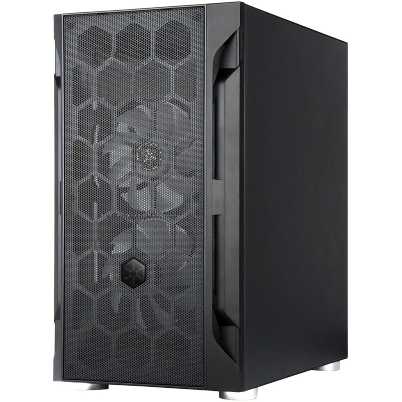 Afbeelding laden in galerijviewer, Silverstone sst-fah1mb-pro midi tower behuizing (zwart | 3x usb-a | rgb | tempered glass)