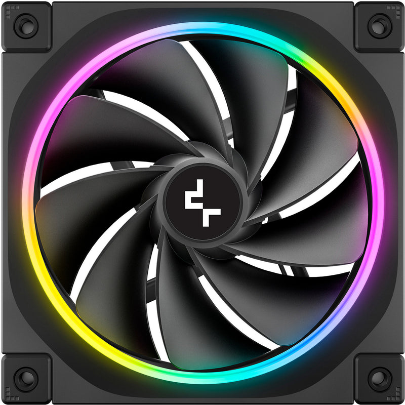 Afbeelding laden in galerijviewer, Deepcool fl12r rgb case fan (zwart, 120 x 120 x 25 mm, pwm)
