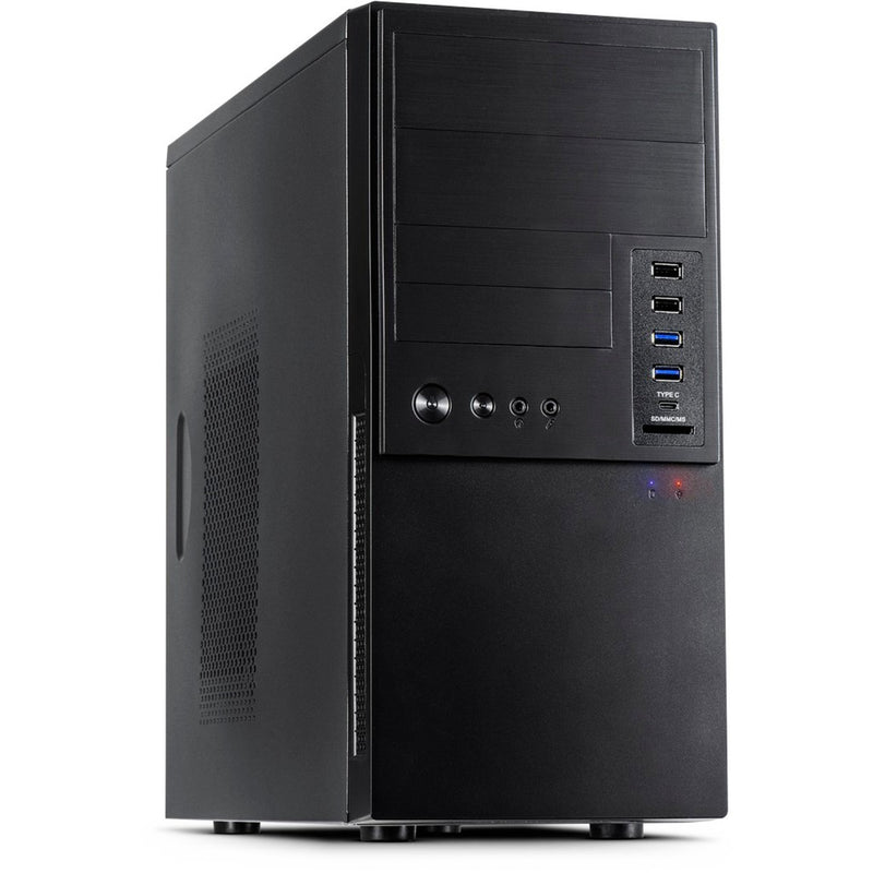 Afbeelding laden in galerijviewer, Inter-tech it-6865 midi tower behuizing (zwart | 4x usb-a | 1x usb-c)