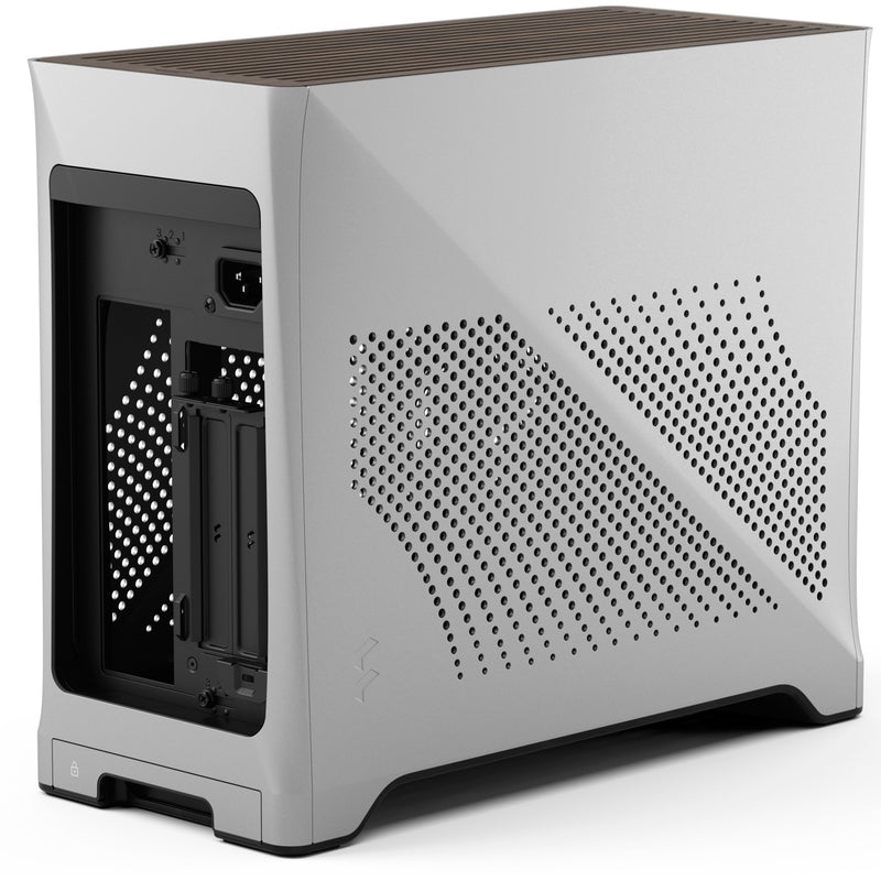 Afbeelding laden in galerijviewer, Fractal design era 2 silver mini tower behuizing (zilver | 2x usb-a | 1x usb-c)