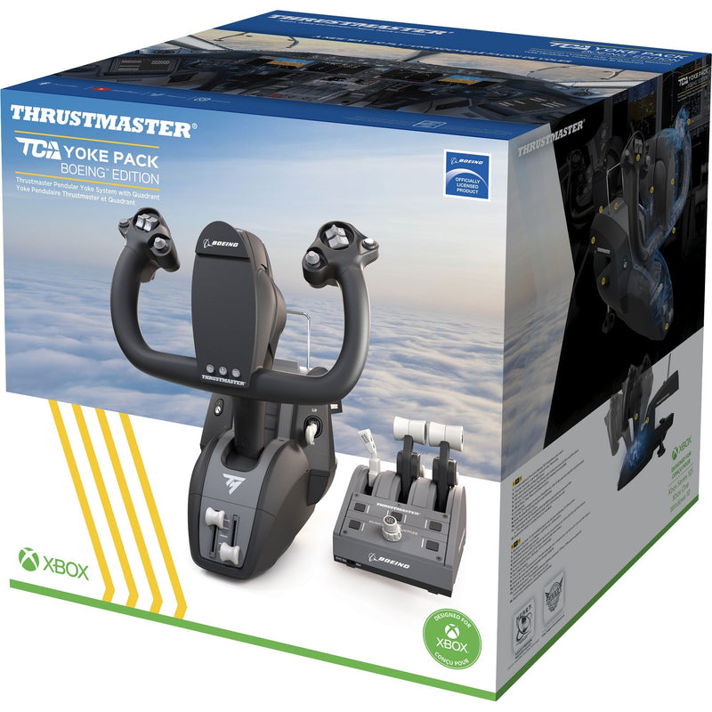 Afbeelding laden in galerijviewer, Thrustmaster tca yoke pack boeing edition gaming set (zwart grijs, pc, xbox one, xbox series x|s)