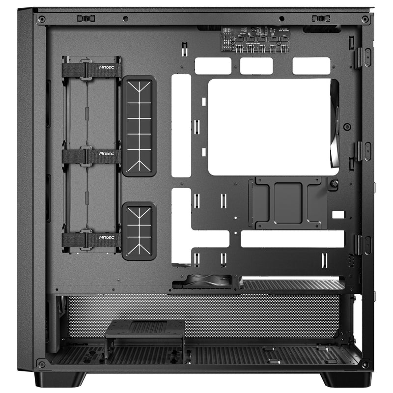 Afbeelding laden in galerijviewer, Antec flux midi tower behuizing (zwart | 2x usb-a | 1x usb-c | tempered glass)