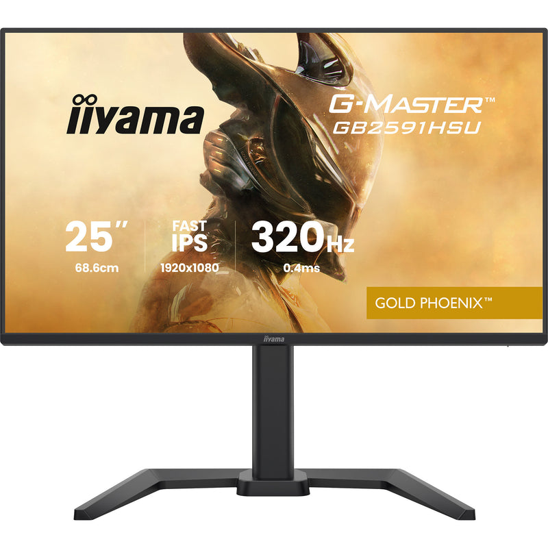 Afbeelding laden in galerijviewer, Iiyama g-master gold phoenix gb2591hsu-b1 24.5 gaming monitor (zwart (mat), 320 hz, hdmi, displayport, usb, audio)