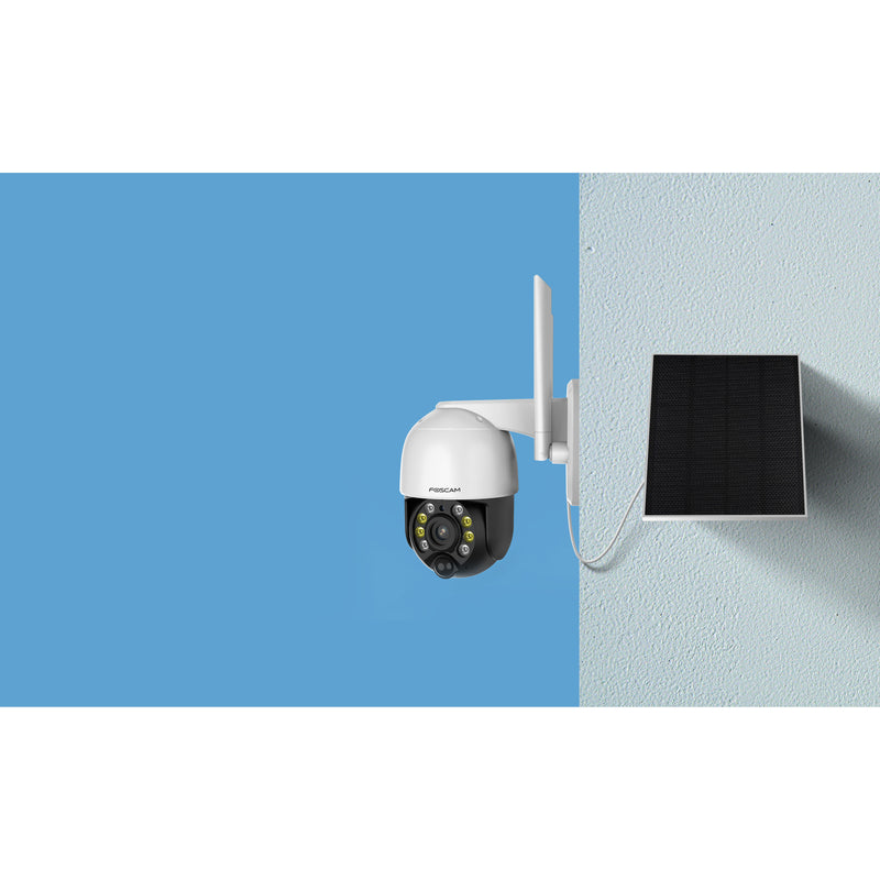 Afbeelding laden in galerijviewer, Foscam b4, 100% draadloze 2k 4mp pan tilt batterijcamera (wit)