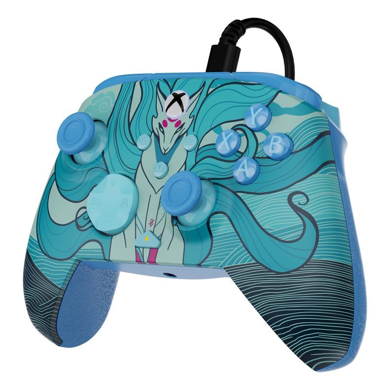 Afbeelding laden in galerijviewer, Turtle beach rematch geavanceerde bedrade controller (blue kitsune, xbox serie x|s, xbox one, pc)
