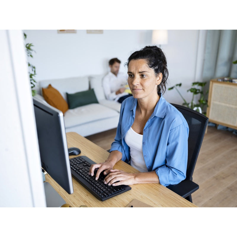 Afbeelding laden in galerijviewer, Trust trezo comfort draadloze toetsenbord- en muisset desktopset (zwart, us lay-out (qwerty), 100%)