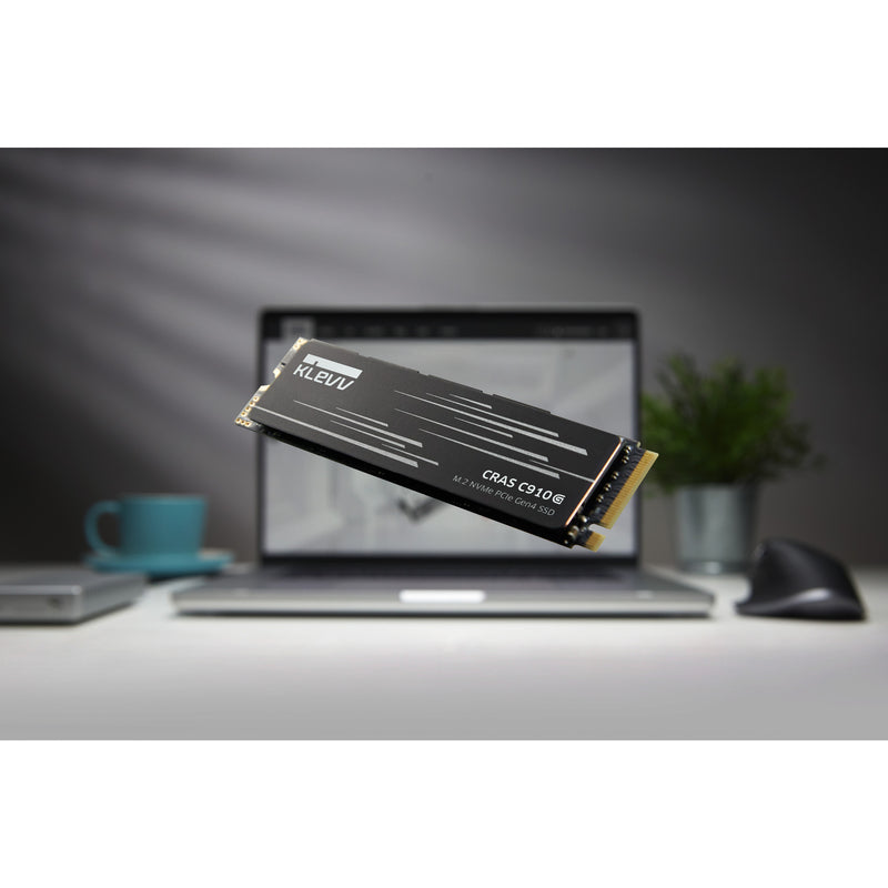 Afbeelding laden in galerijviewer, Klevv cras c910g 4 tb ssd (zwart, k04tbm2sp0-10g, pcie gen 4.0 x4, nvme 2.0)