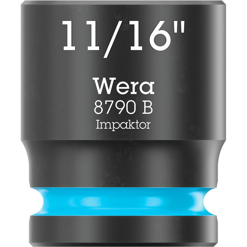 Afbeelding laden in galerijviewer, Wera 9608 dop-magneetstrip b impaktor imperial 1 dopsleutel (zwart groen, 9‑delig)