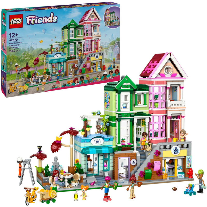 Afbeelding laden in galerijviewer, Lego friends - heartlake city appartementen en winkels constructiespeelgoed (42670)