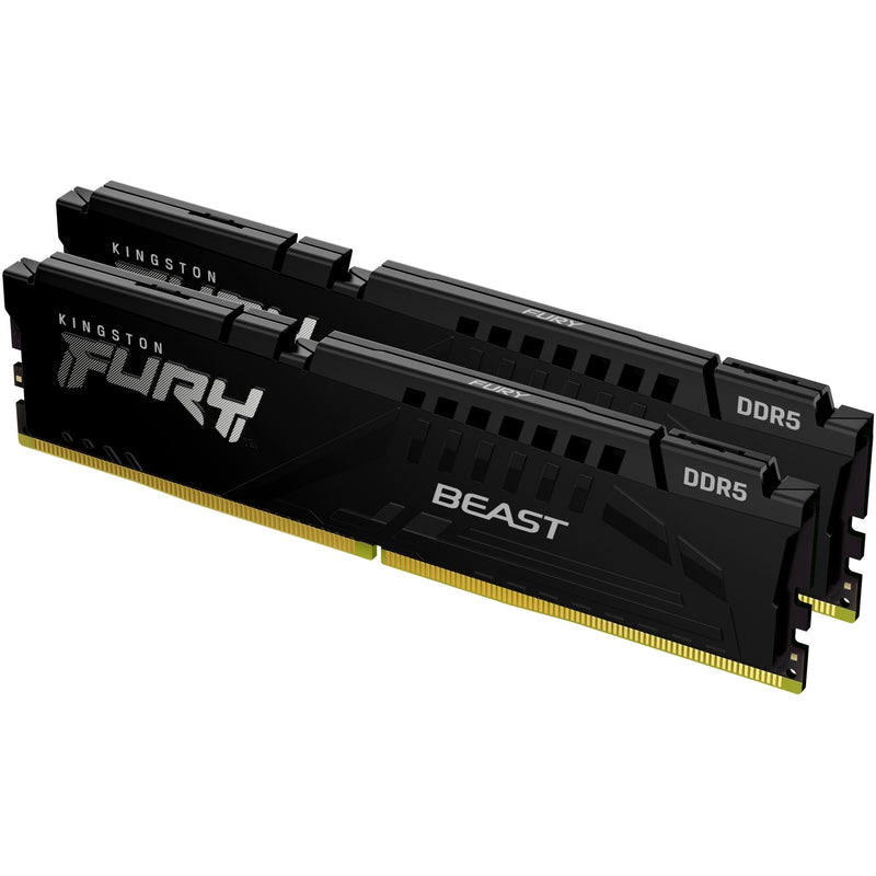 Afbeelding laden in galerijviewer, Kingston fury beast 32 gb ddr5-5600 (2x 16 gb) werkgeheugen (zwart, kf556c36bbek2-32, xmp 3.0, expo)