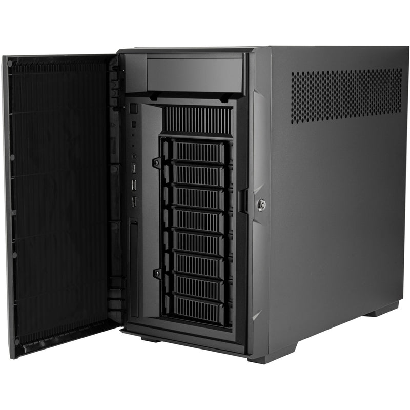 Afbeelding laden in galerijviewer, Silverstone cs382 mini tower behuizing (zwart | 2x usb-a | 1x usb-c)