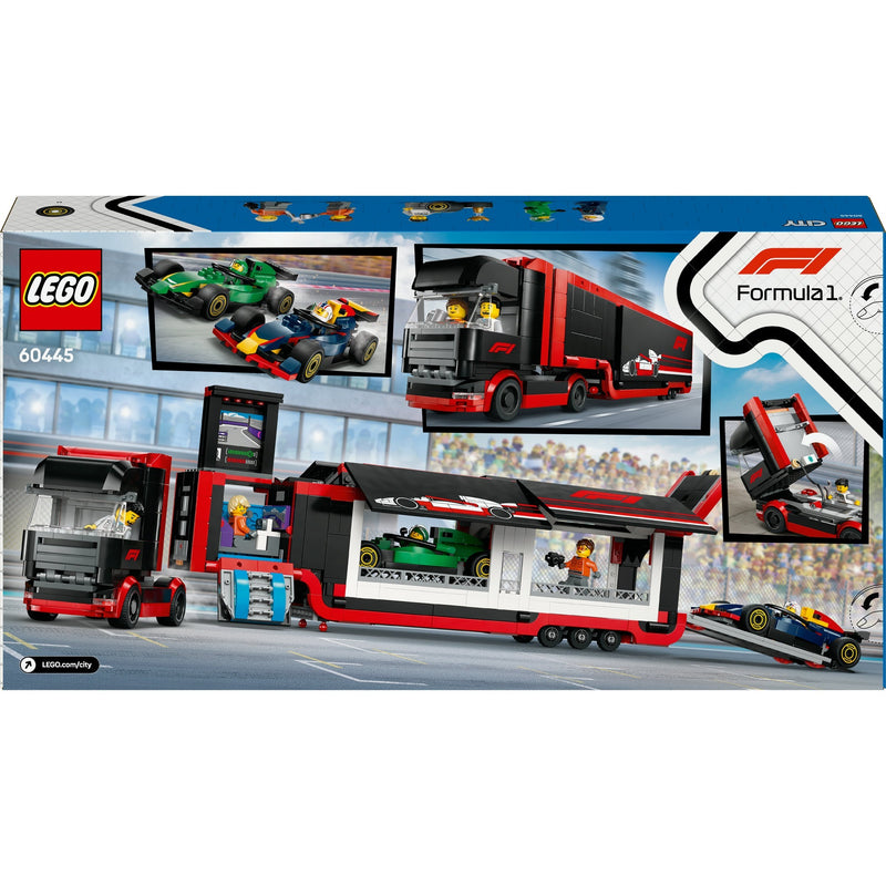 Afbeelding laden in galerijviewer, Lego city f1 truck met rb20 en amr24 f1® auto's speelset - 60445