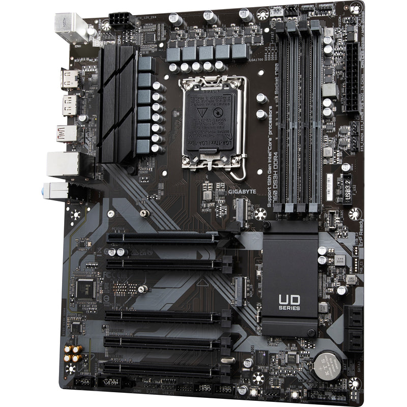 Afbeelding laden in galerijviewer, Gigabyte b760 ds3h ddr4 socket 1700 moederbord (zwart grijs, raid, gb-lan, sound, atx)