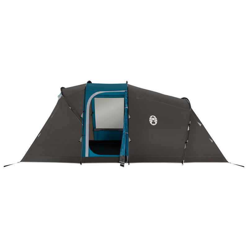 Afbeelding laden in galerijviewer, Coleman vespucci 4 tent - 4 persoons tunneltent – uv guard spf50 zonbescherming – ventilatie – geïntegreerd grondzeil - grijs blauw