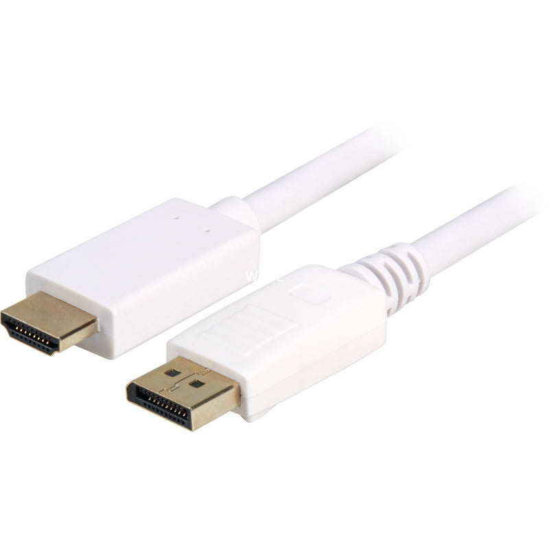 Afbeelding laden in galerijviewer, Sharkoon displayport 1.2 > hdmi adapter (wit, 1 meter, 4k)