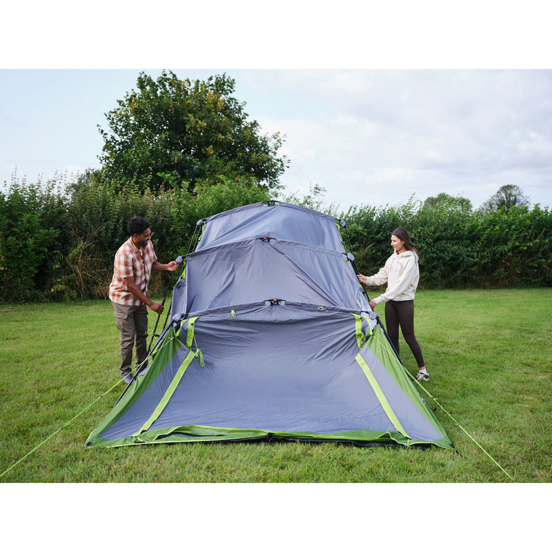Afbeelding laden in galerijviewer, Coleman fastpitch victoria falls 4 blackout tent – 4 persoons tent - snel opzetten dankzij fastpitch – blackout bedroom technology - groen