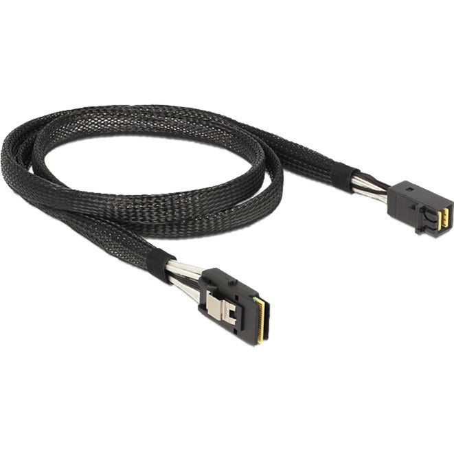 Afbeelding laden in galerijviewer, Delock mini sas hd sff-8643 > mini sas sff-8087 adapter (zwart, 1 meter)