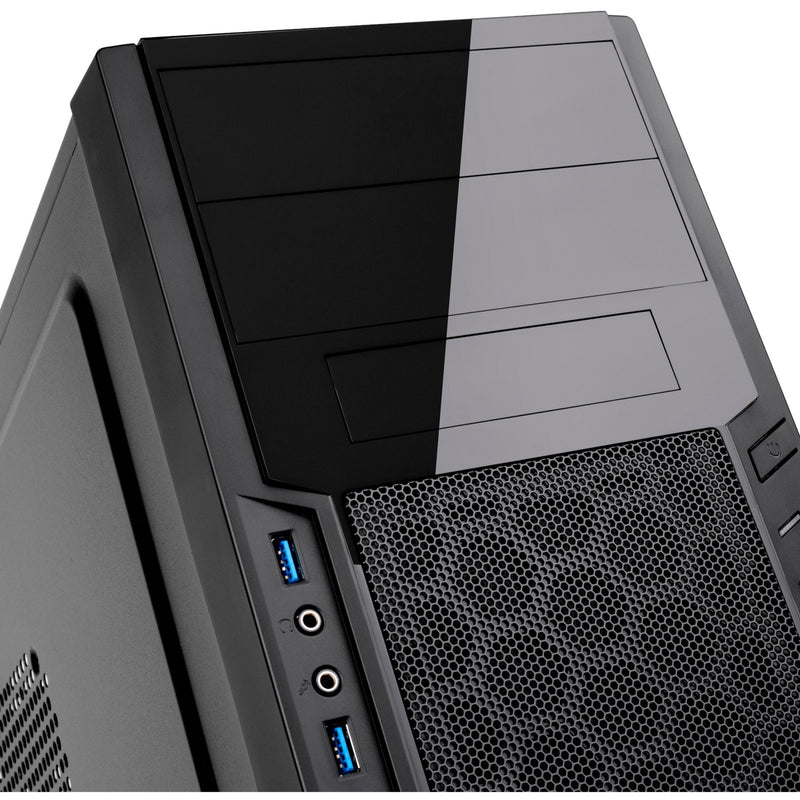 Afbeelding laden in galerijviewer, Silverstone sst-ps13b midi tower behuizing (zwart | 2x usb-a)