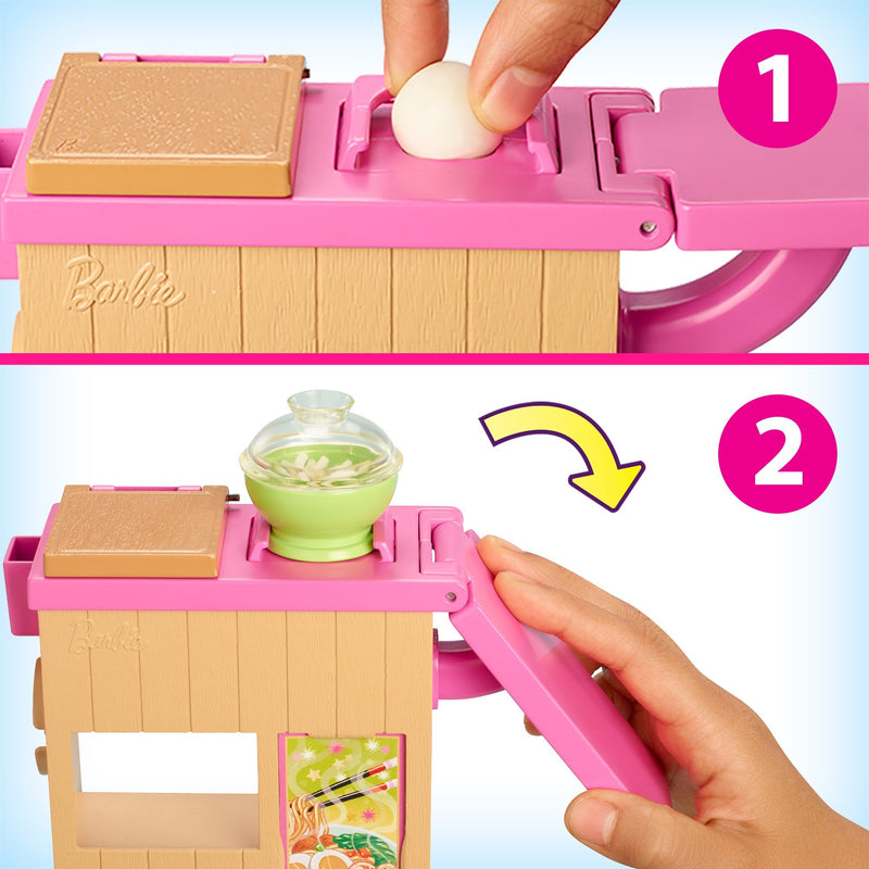 Afbeelding laden in galerijviewer, Barbie noodle bar speelset en pop