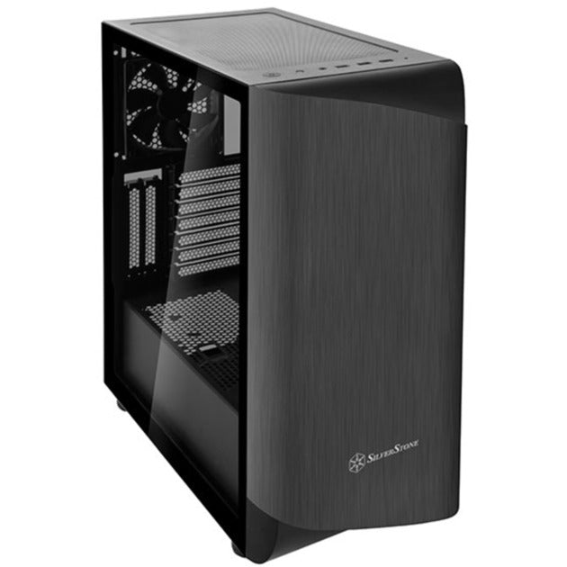 Afbeelding laden in galerijviewer, Silverstone seta a1 midi tower behuizing (zwart titanium | 2x usb-a | 1x usb-c | rgb | tempered glass)
