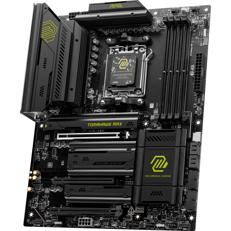 Afbeelding laden in galerijviewer, Msi mag b850 tomahawk max wifi socket am5 moederbord (raid, 5gb-lan, wi-fi 7, bt, sound, atx)