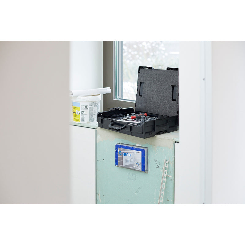 Afbeelding laden in galerijviewer, Wiha dopsleutel- en bitset 1 4 en 1 2 (60-dlg. incl. l-boxx)