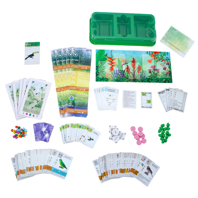 Afbeelding laden in galerijviewer, 999games 999 games wingspan: midden- en zuid-amerika bordspel (uitbreiding, nederlands, 1 - 5 spelers, 40 - 70 minuten, vanaf 10 jaar)