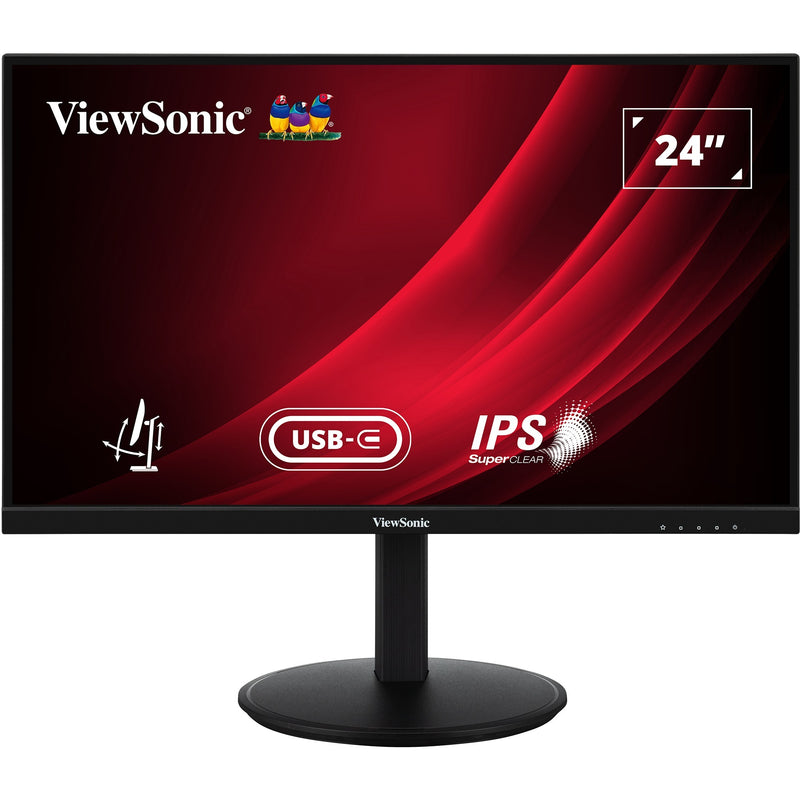 Afbeelding laden in galerijviewer, Viewsonic vg2409-mhdu-2 24 monitor (zwart, 1x hdmi, 1x displayport, usb-c, usb-a, usb-b,100 hz)