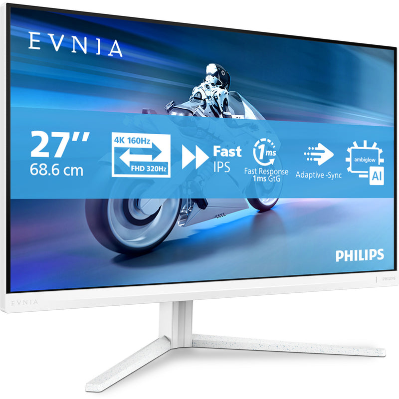 Afbeelding laden in galerijviewer, Philips evnia 27m2n5901a 27 4k uhd gaming monitor (wit, 2x hdmi, displayport, 2x usb-a, usb-b, usb-c, 160 hz 320 hz)