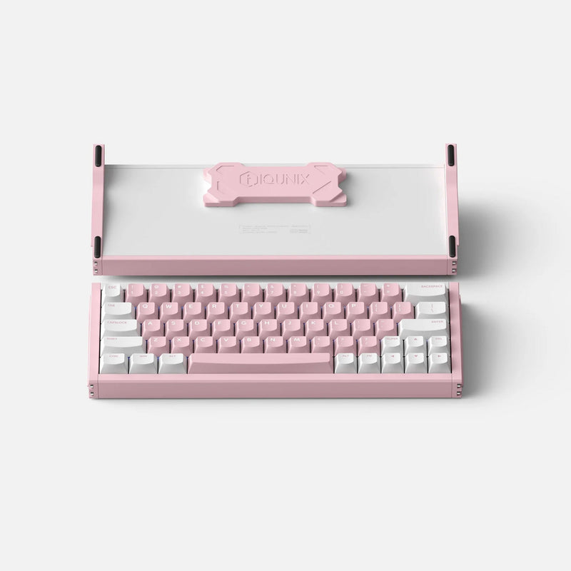 Afbeelding laden in galerijviewer, Iqunix ez63 pink magnetic switch gaming he keyboard (wit, us lay-out (qwerty), gateron jade pro, 60%, rgb, double shot pbt keycaps)