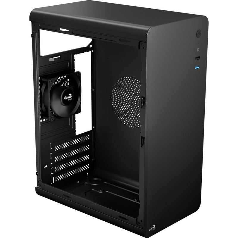 Afbeelding laden in galerijviewer, Aerocool cs110 mini tower behuizing (zwart | 2x usb-a)