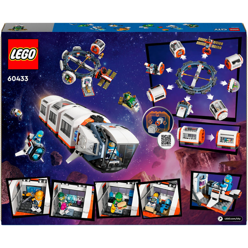 Afbeelding laden in galerijviewer, Lego city - modulair ruimtestation constructiespeelgoed (60433)