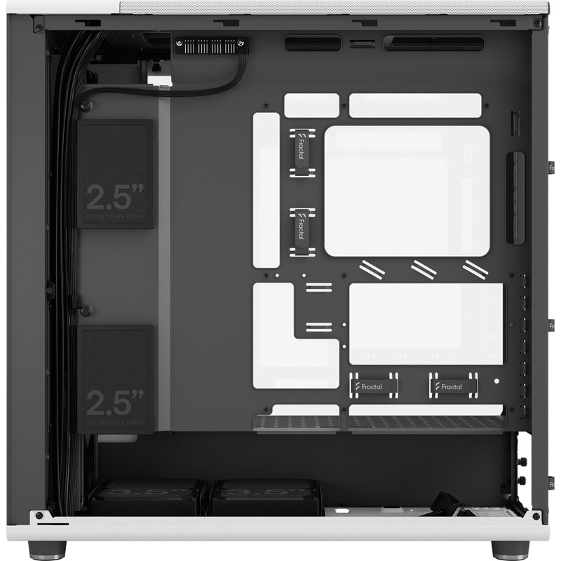 Afbeelding laden in galerijviewer, Fractal design north xl rc chalk white tg clear midi tower behuizing (wit houtkleur | 2x usb-a | 1x usb-c | tempered glass)