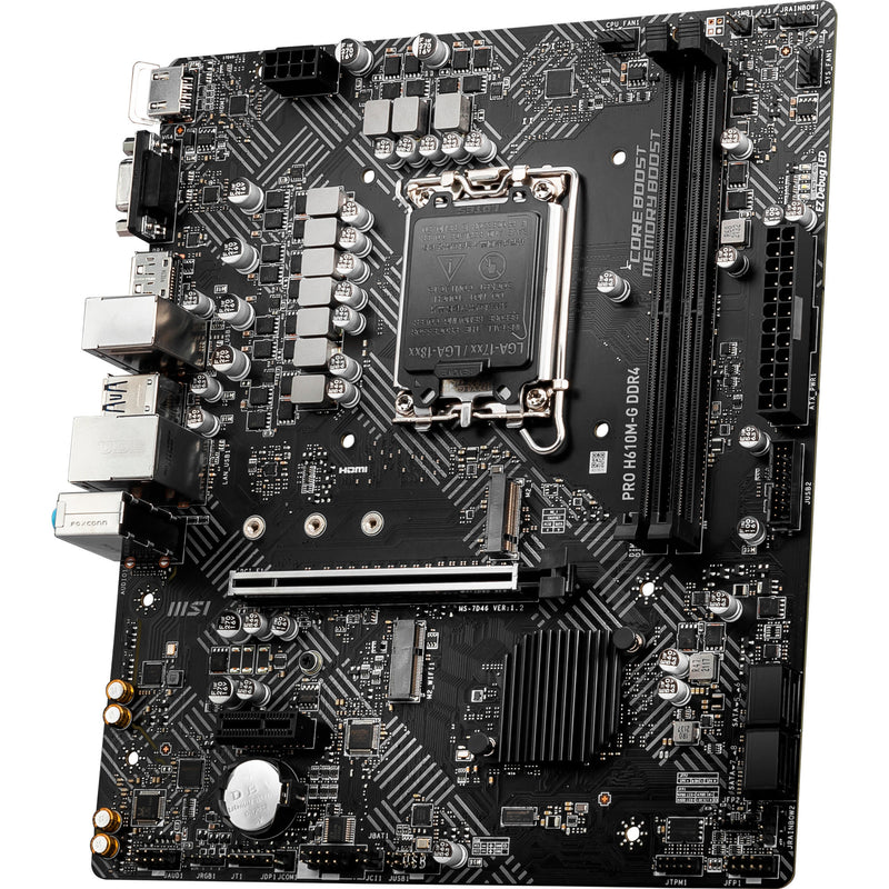 Afbeelding laden in galerijviewer, Msi pro h610m-g ddr4 socket 1700 moederbord (gb-lan, sound, µatx)