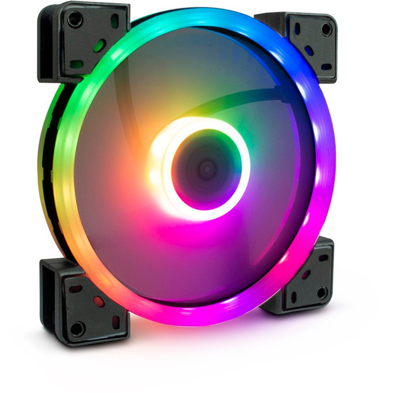 Afbeelding laden in galerijviewer, Inter-tech argus rgb fan set rs-14 case fans (zwart, 3 stuks, 140 x 140 x 25 mm, pwm)