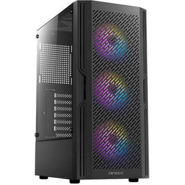 Afbeelding laden in galerijviewer, Antec ax20 midi tower behuizing (zwart | 3x usb-a | tempered glass)