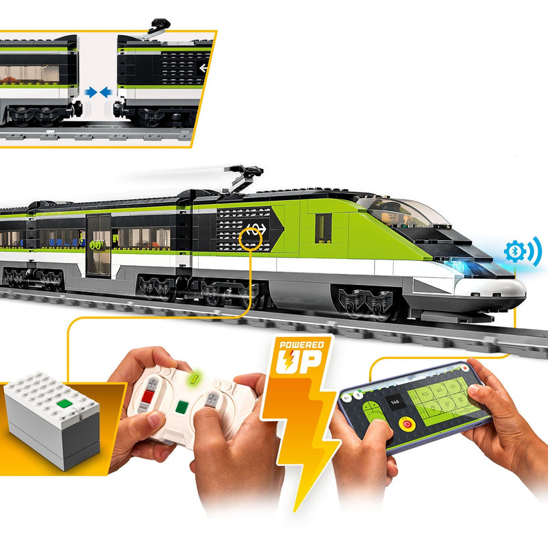Afbeelding laden in galerijviewer, Lego city treinen passagierssneltrein - 60337