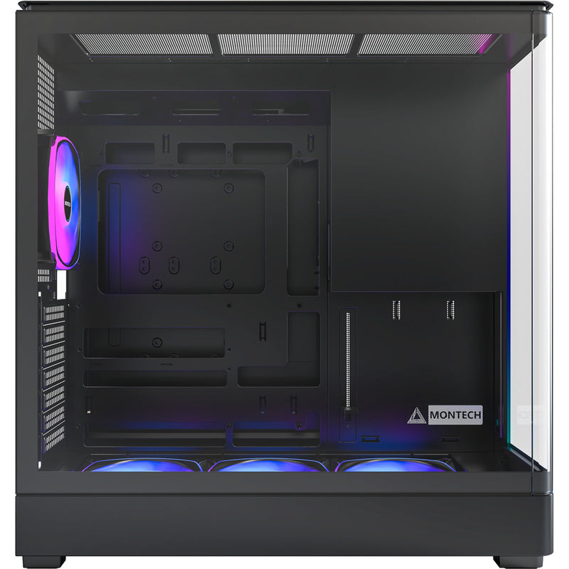 Afbeelding laden in galerijviewer, Montech king 45 pro midi tower behuizing (zwart | 2x usb-a | 1x usb-c | rgb | window)