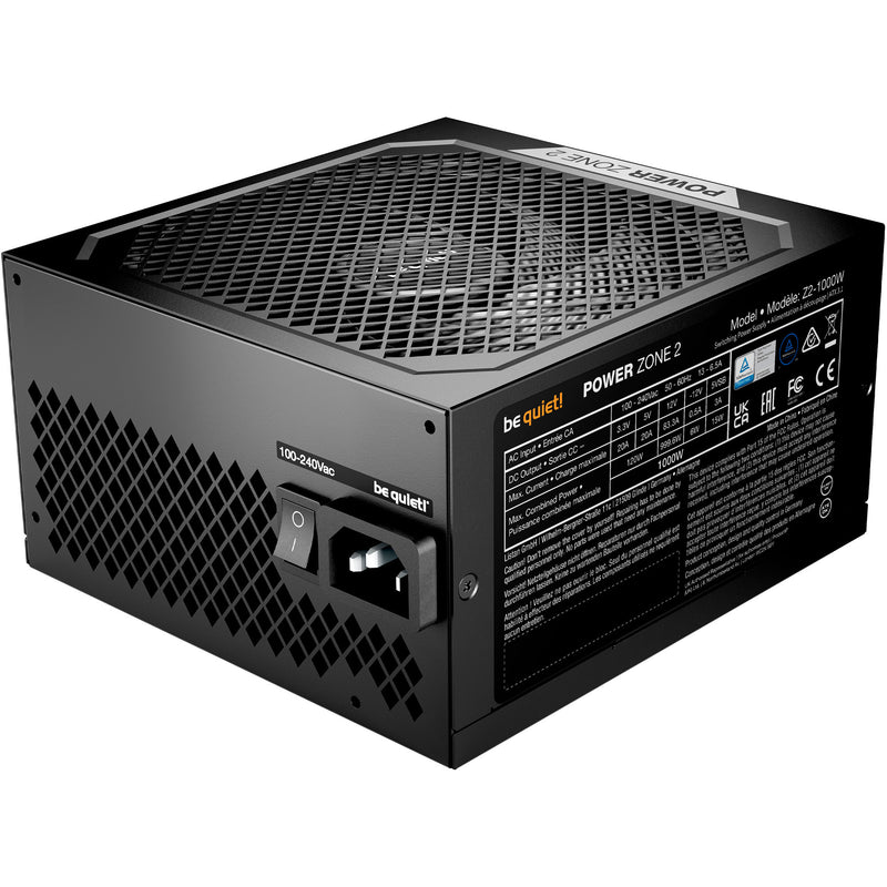 Afbeelding laden in galerijviewer, Be quiet! power zone 2 modulaire 1000 watt voeding (zwart, 1x 12v-2x6, 3x pcie)